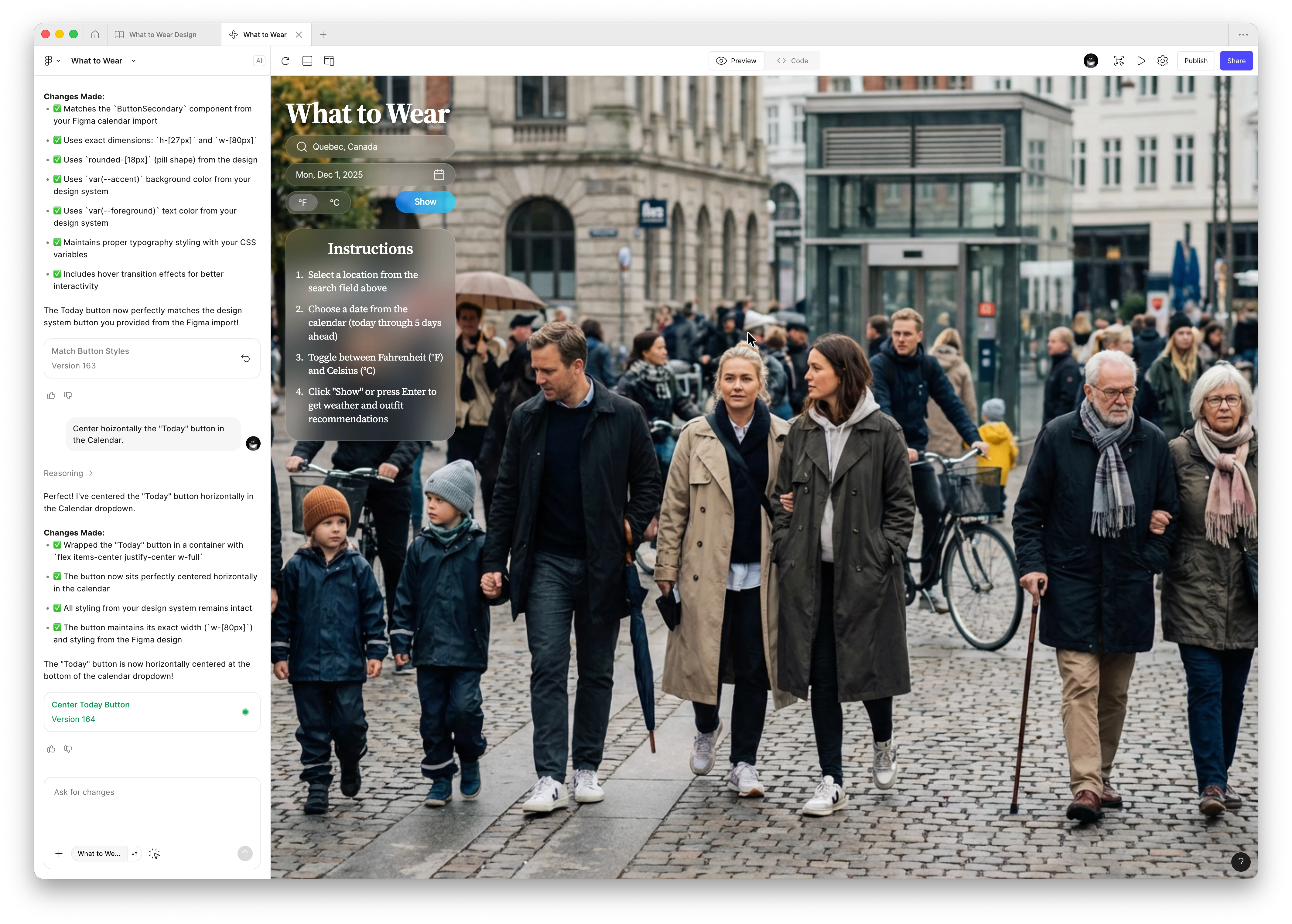 Later web build, version 164.